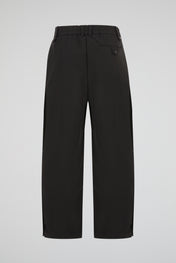 Acid-Washed Rose Wide-Leg Cargo Trousers