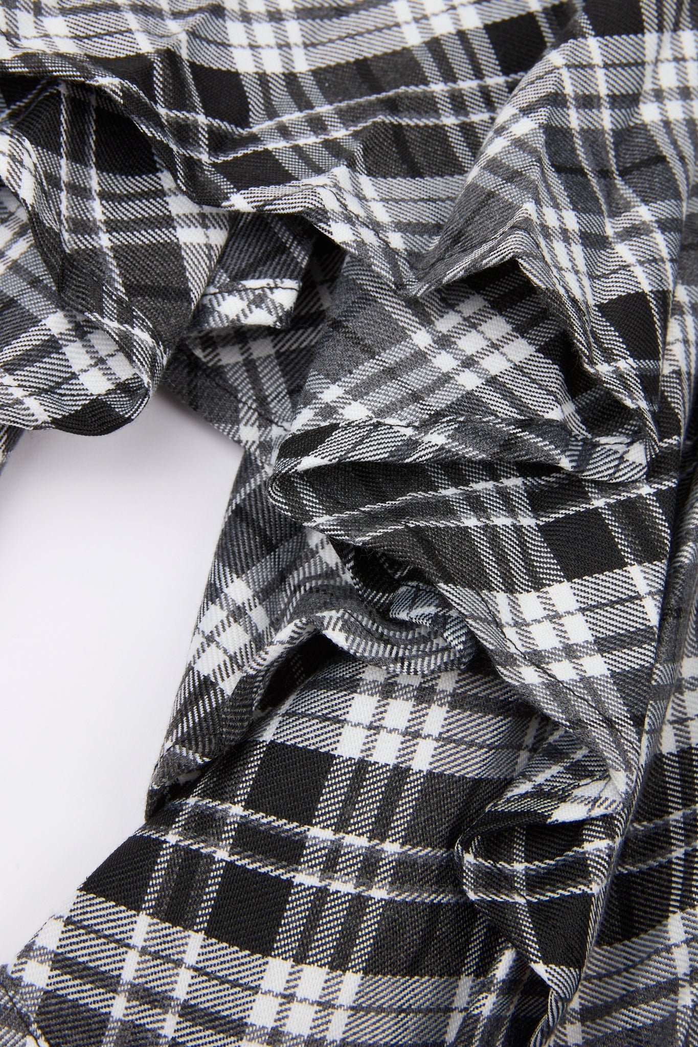 Tactical Layered Plaid Skirt