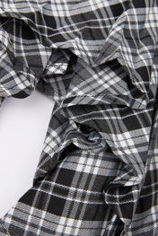 Tactical Layered Plaid Skirt