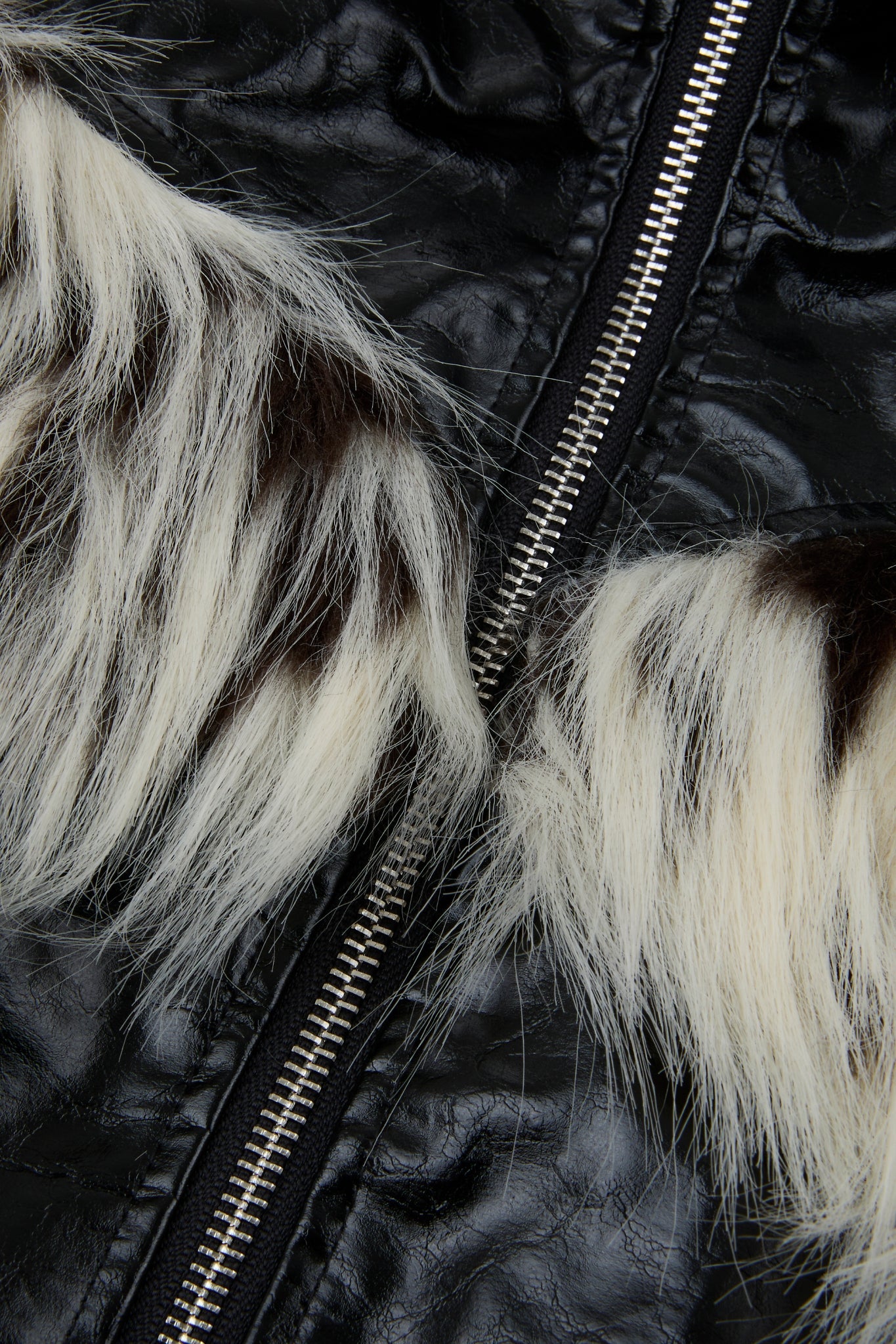 Women Faux Fur Jacket Black
