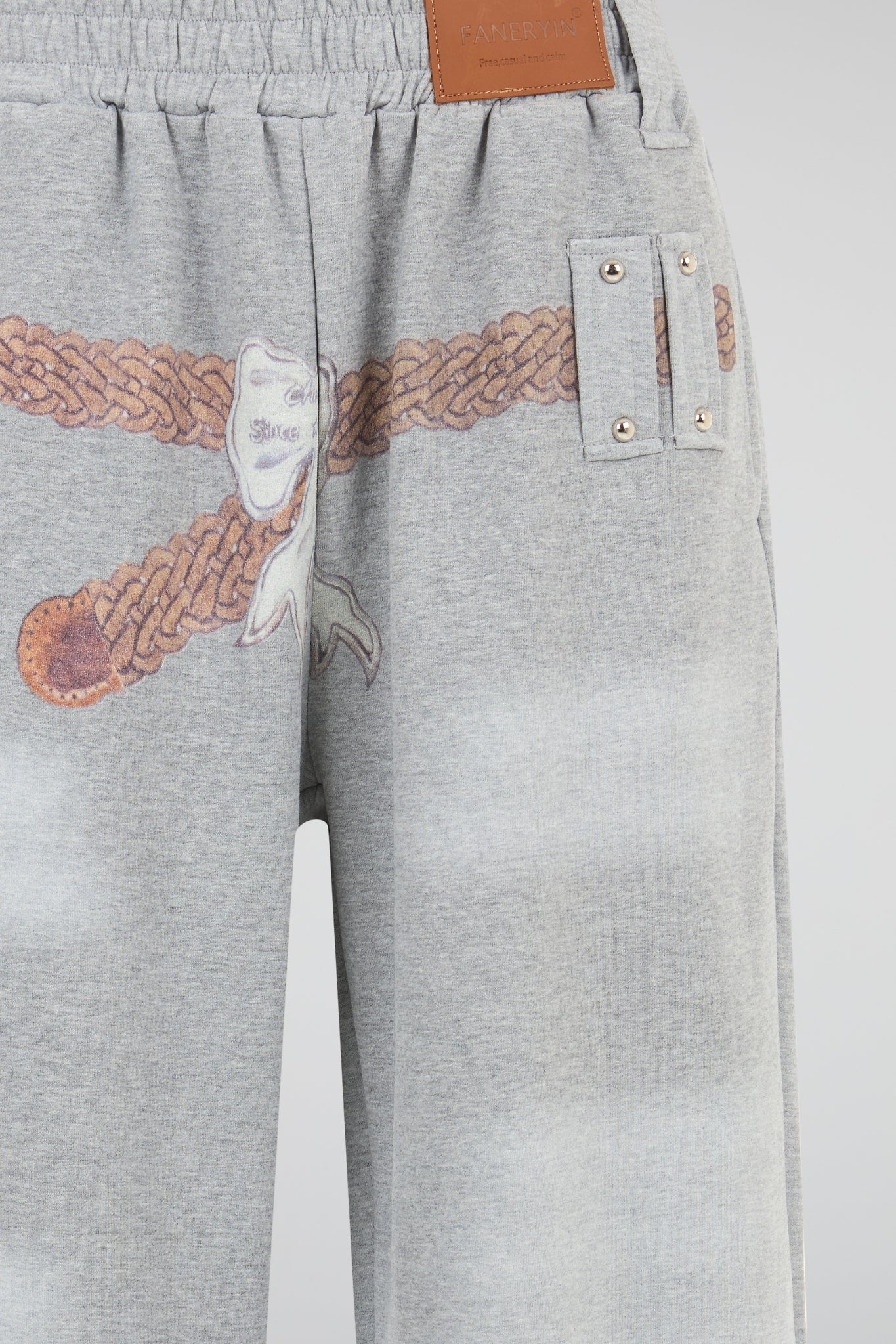 Heather Slate Grey Trompe-l’Oeil Lounge Trousers