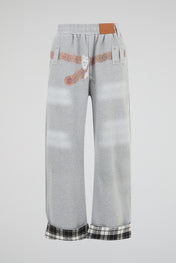 Heather Slate Grey Trompe-l’Oeil Lounge Trousers