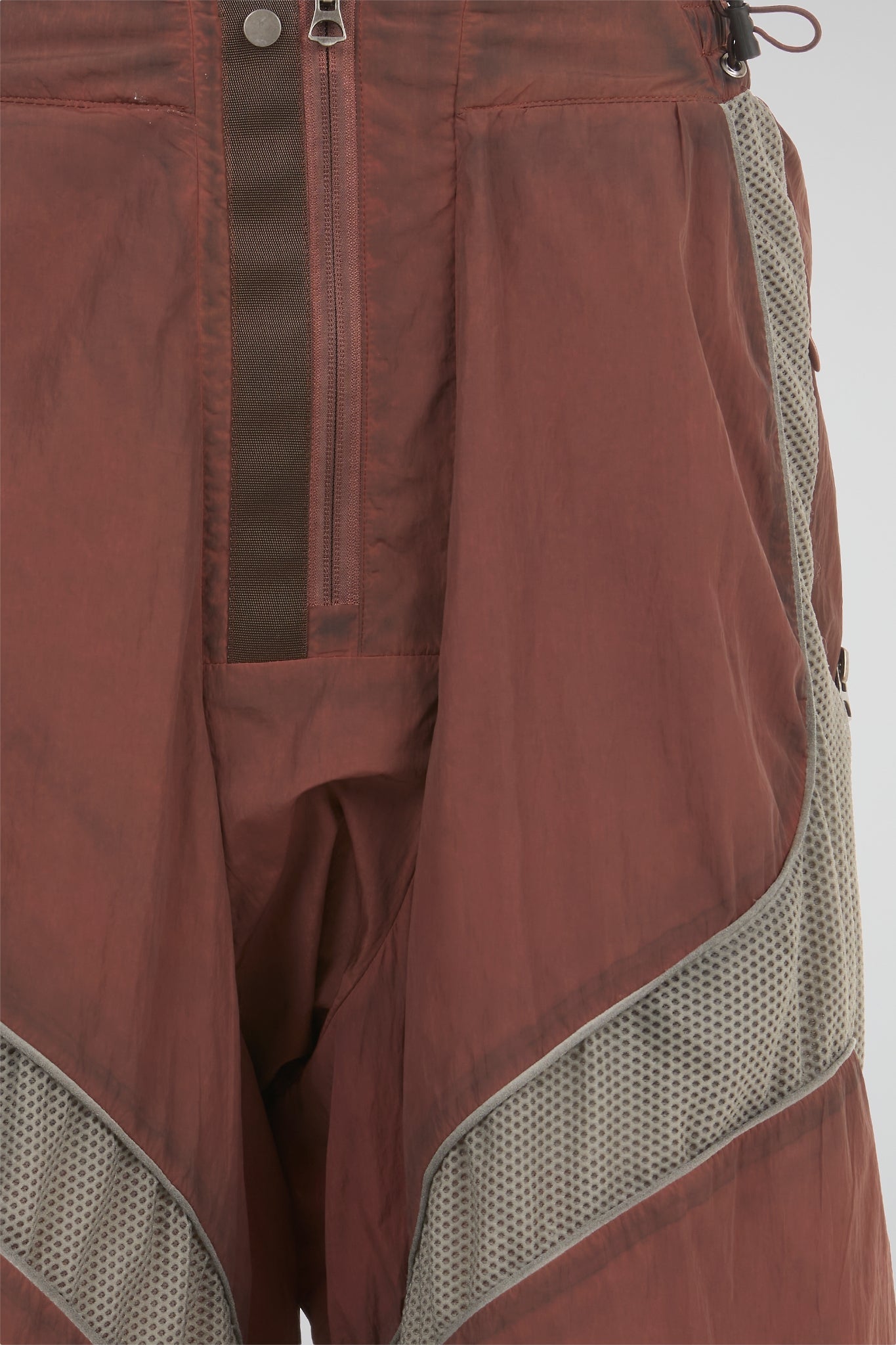 Red Mesh-Panel Technical Shorts