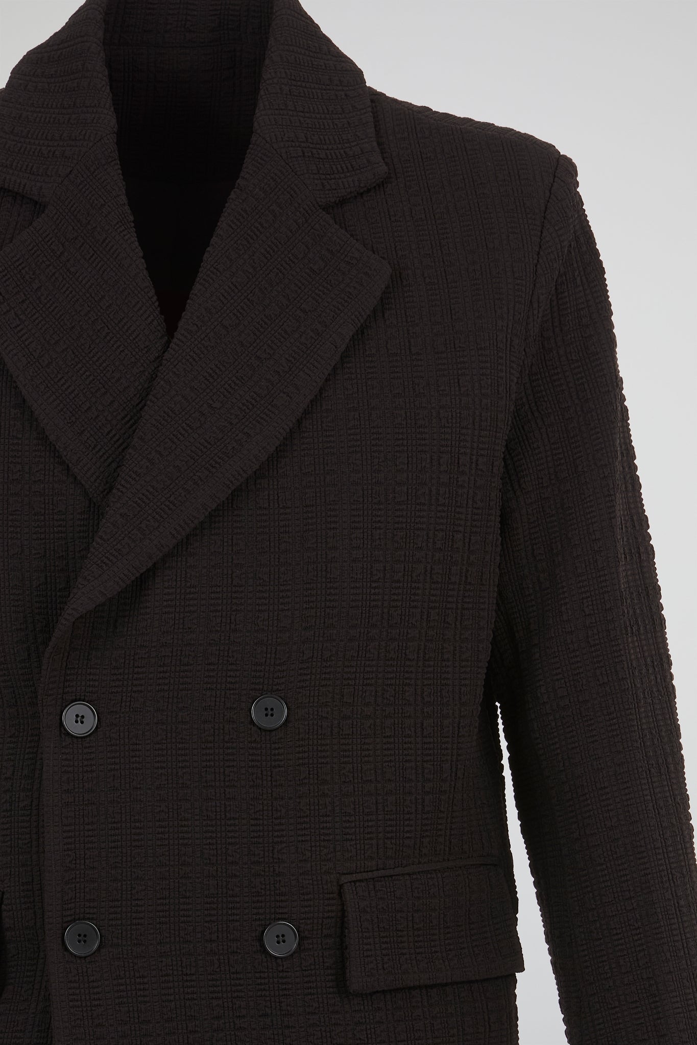 Noir Double-Breasted Suit