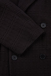 Noir Double-Breasted Suit