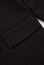 Noir Double-Breasted Suit