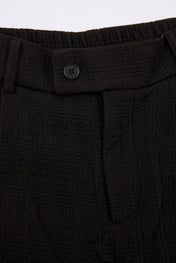 Noir Double-Breasted Suit