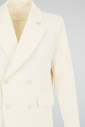 Ivory Double-Breasted Set