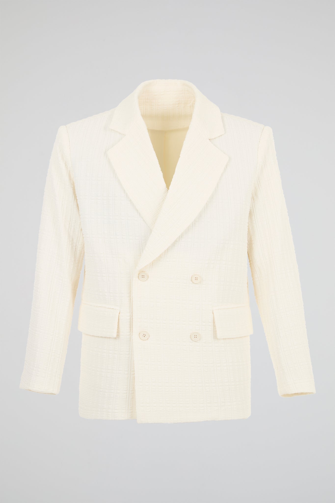 Ivory Double-Breasted Set