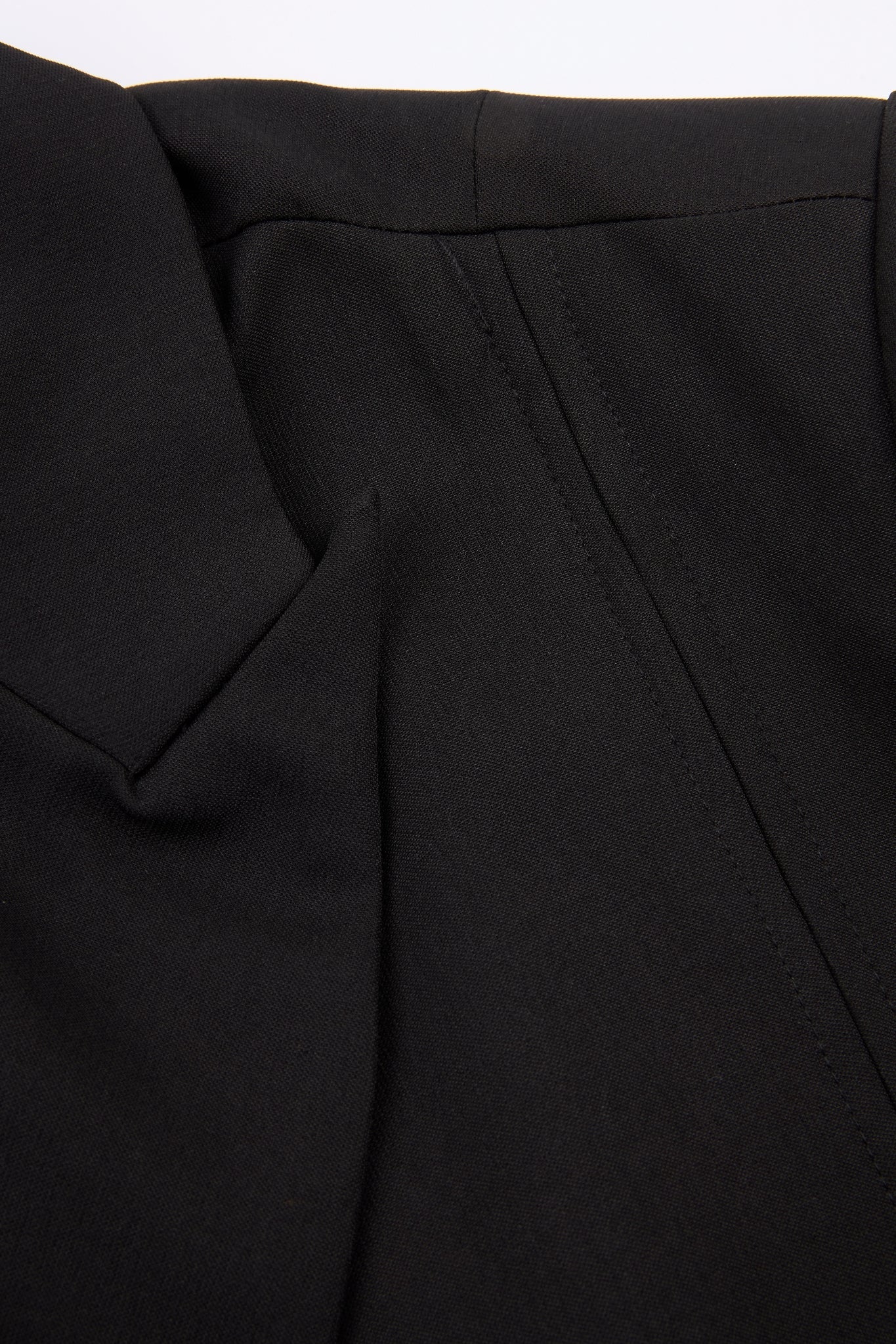 Black Double-Breasted Tailored Suit