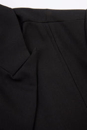Black Double-Breasted Tailored Suit