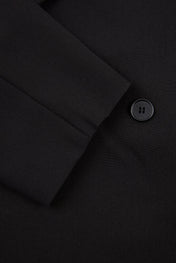 Black Double-Breasted Tailored Suit