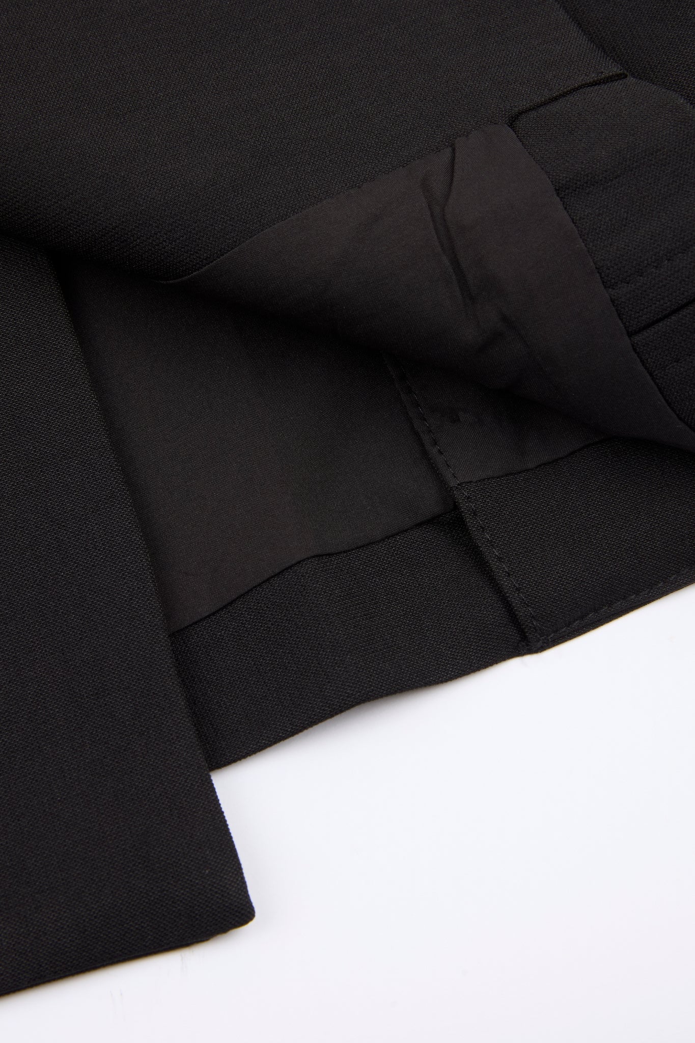 Black Double-Breasted Tailored Suit