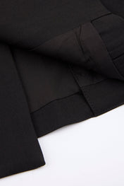 Black Double-Breasted Tailored Suit