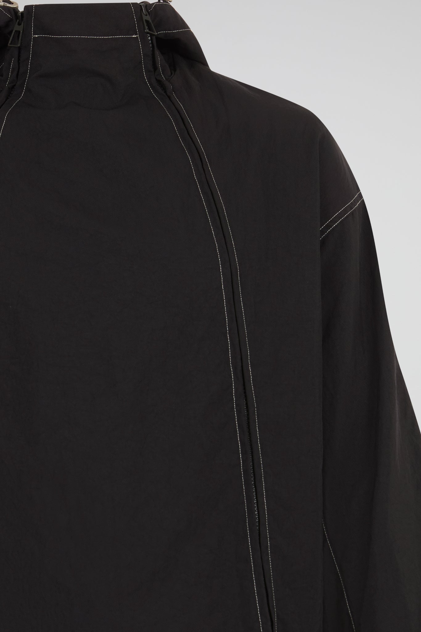 Multi-Zip Hooded Technical Jacket