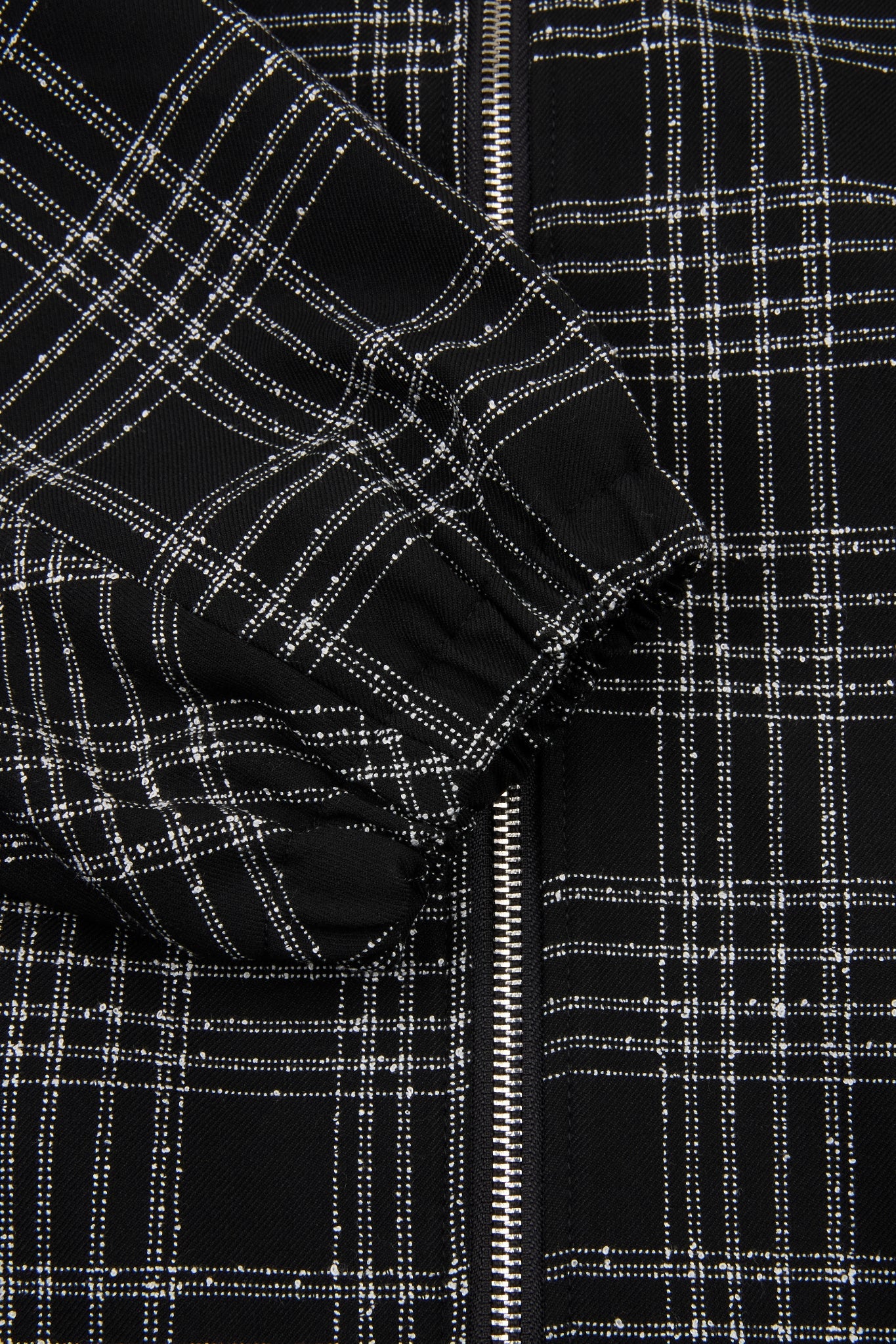 DUMIST Plaid Funnel-Neck Tracksuit