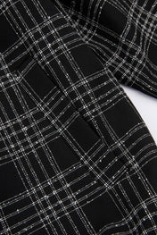 DUMIST Plaid Funnel-Neck Tracksuit