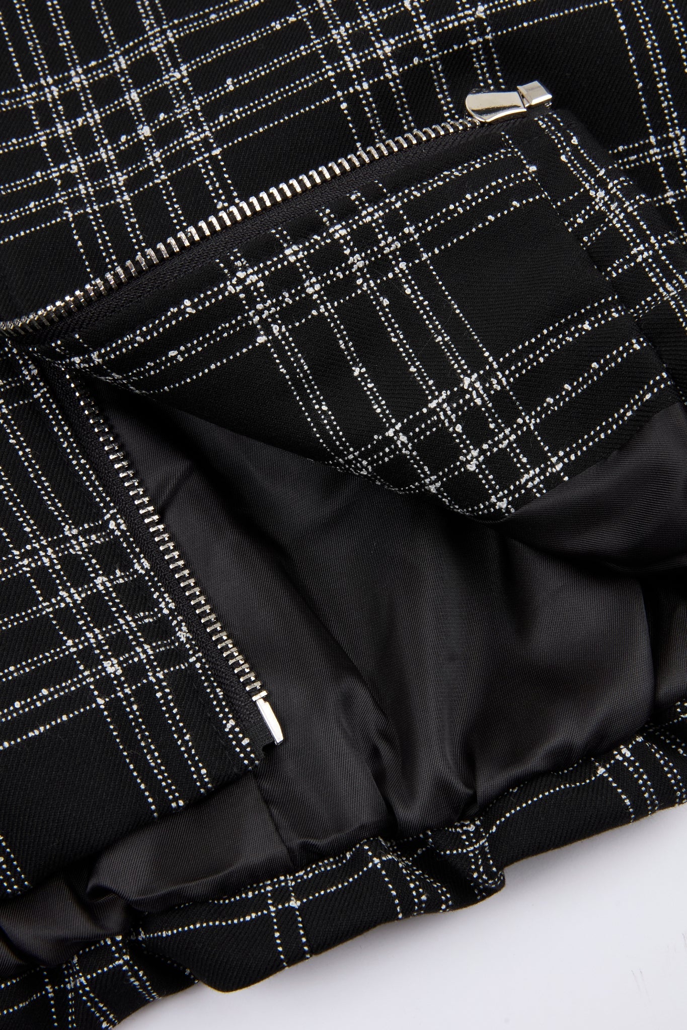 DUMIST Plaid Funnel-Neck Tracksuit