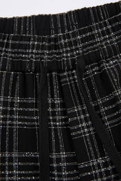 DUMIST Plaid Funnel-Neck Tracksuit