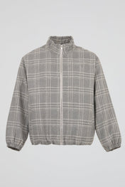 DUMIST Plaid Funnel-Neck Tracksuit
