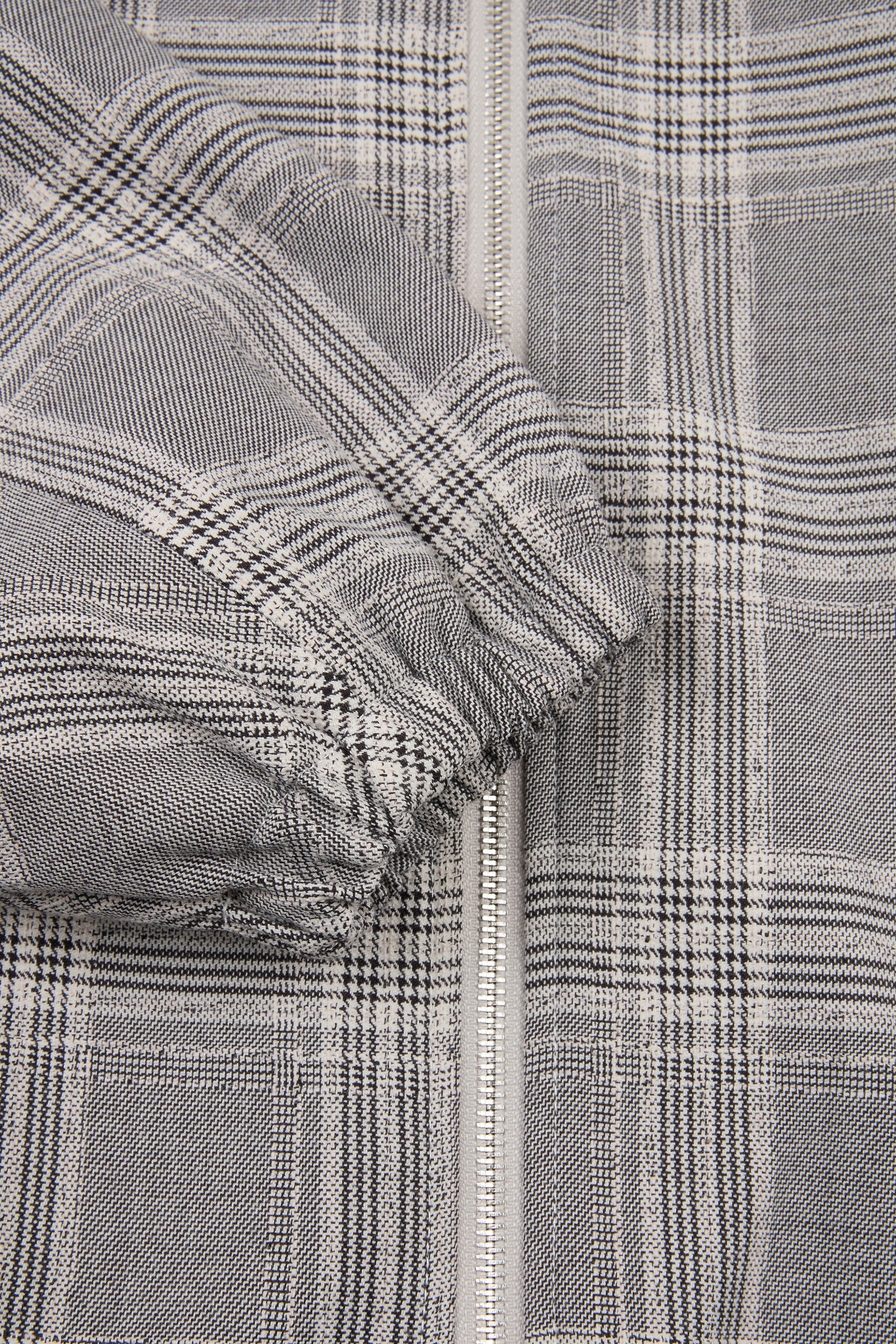 DUMIST Plaid Funnel-Neck Tracksuit