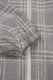 DUMIST Plaid Funnel-Neck Tracksuit
