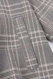 DUMIST Plaid Funnel-Neck Tracksuit