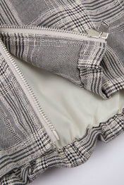 DUMIST Plaid Funnel-Neck Tracksuit