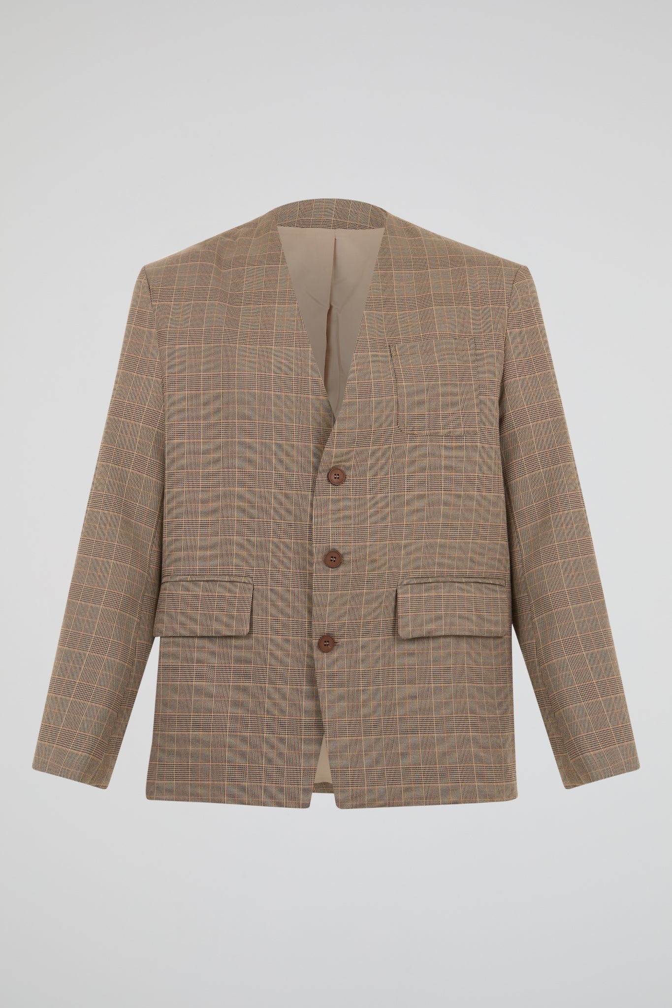 Sand Grid Layered Suit Set