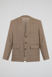 Sand Grid Layered Suit Set
