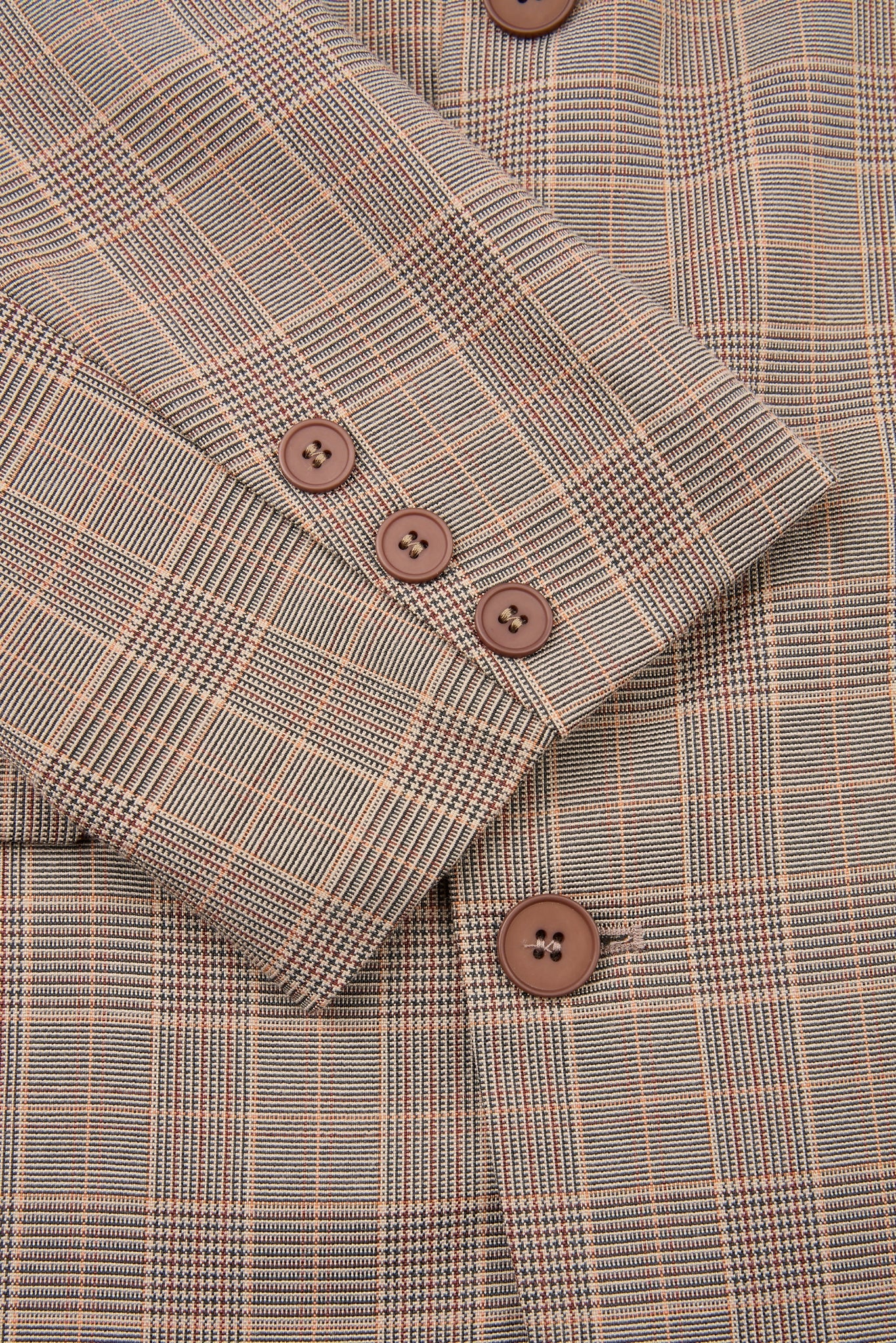 Sand Grid Layered Suit Set