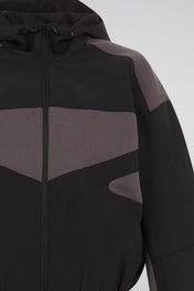 Contrast Panel Technical Hooded Jacket