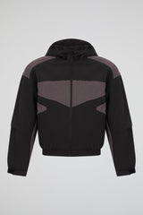 Contrast Panel Technical Hooded Jacket