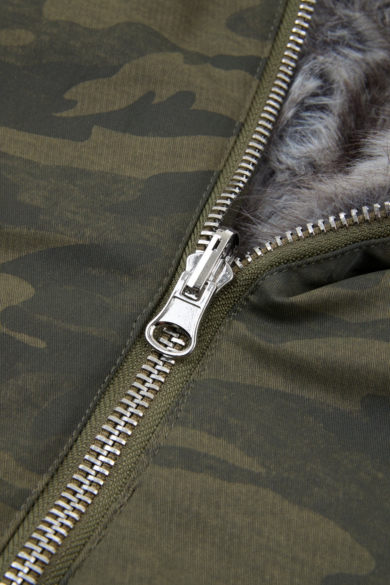 Arctic Reversible Faux Fur Hooded Jacket