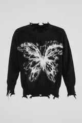 Distressed Butterfly Knit