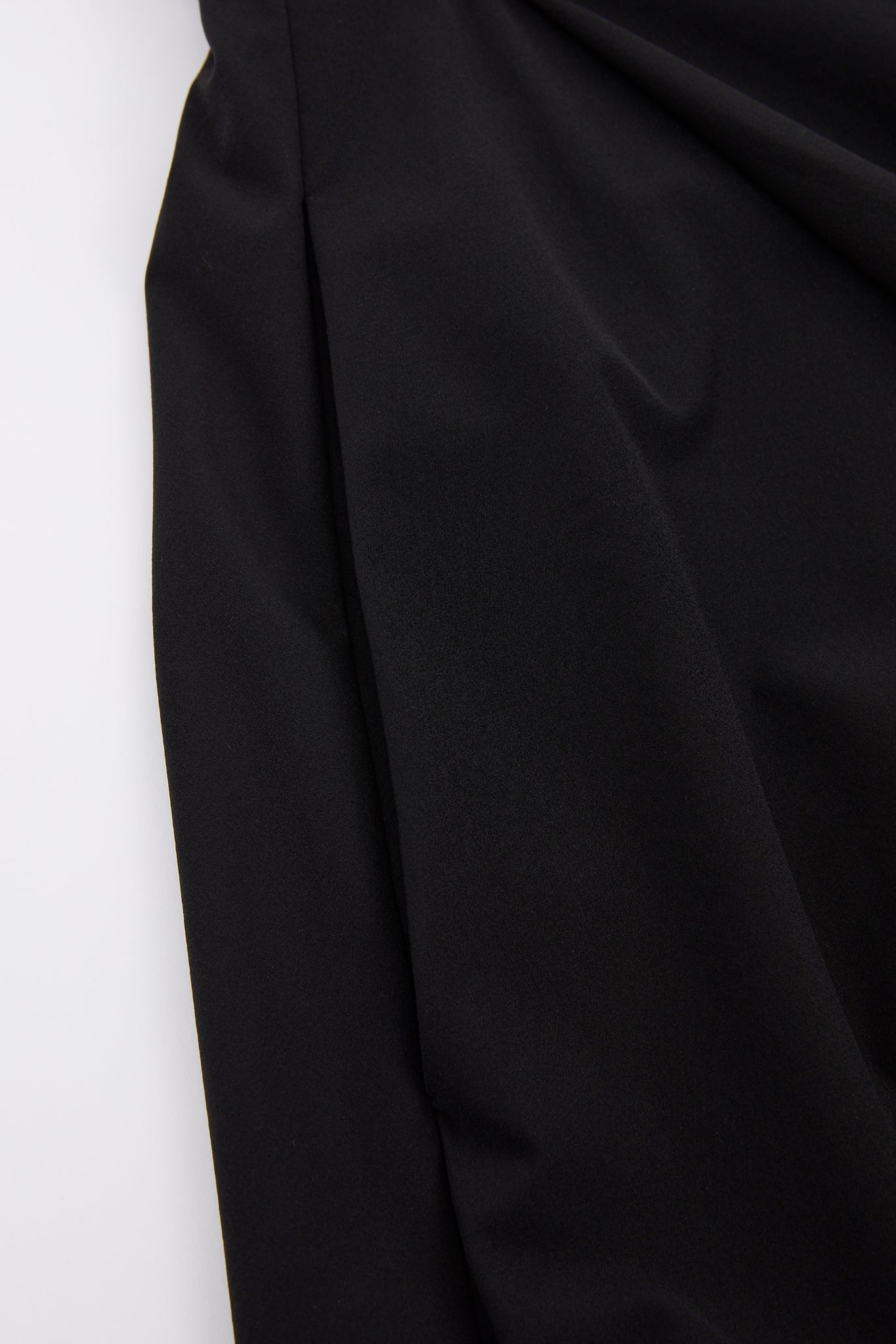 Buttoned A-Line Skirt Black