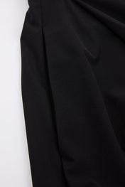 Buttoned A-Line Skirt Black