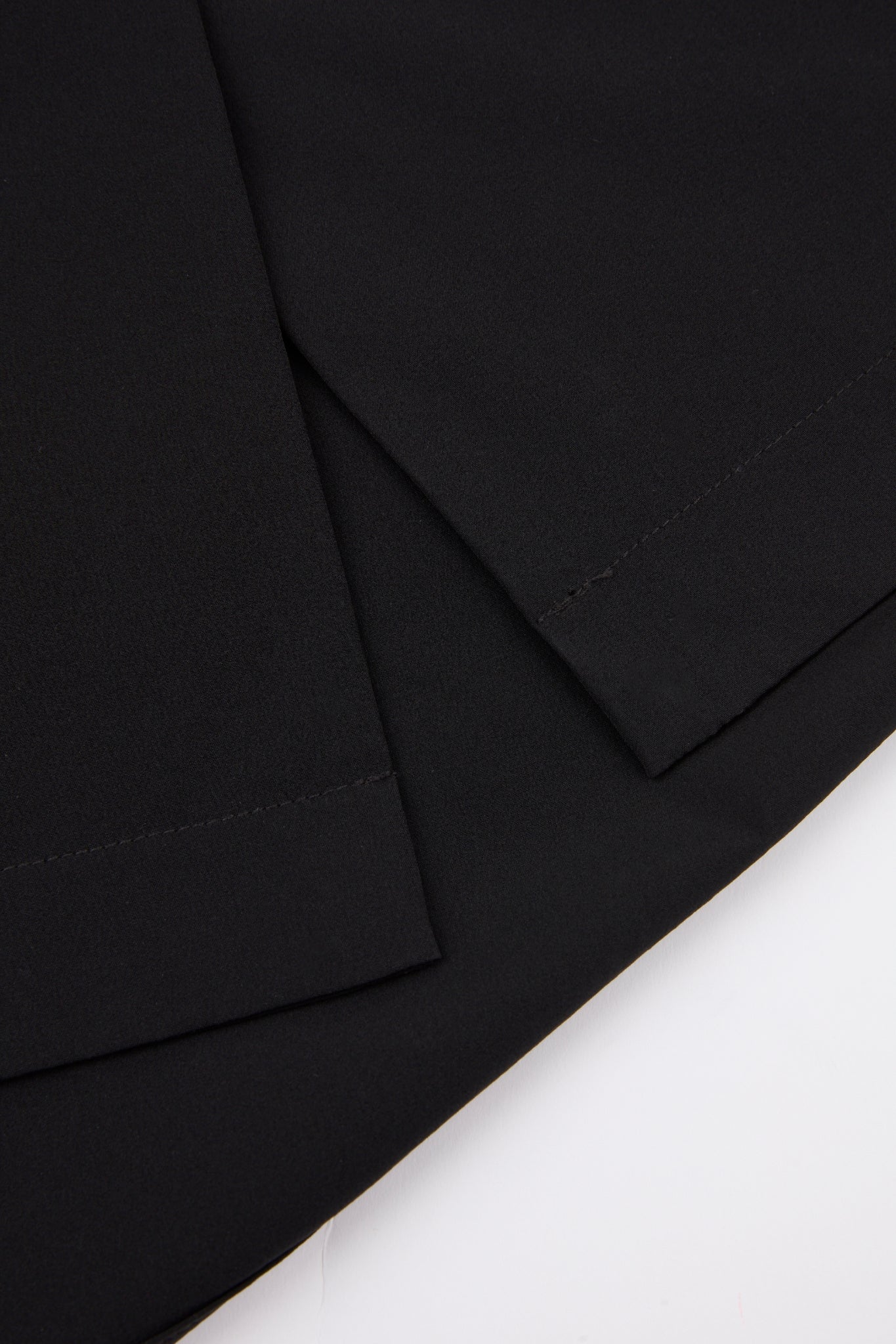 Buttoned A-Line Skirt Black