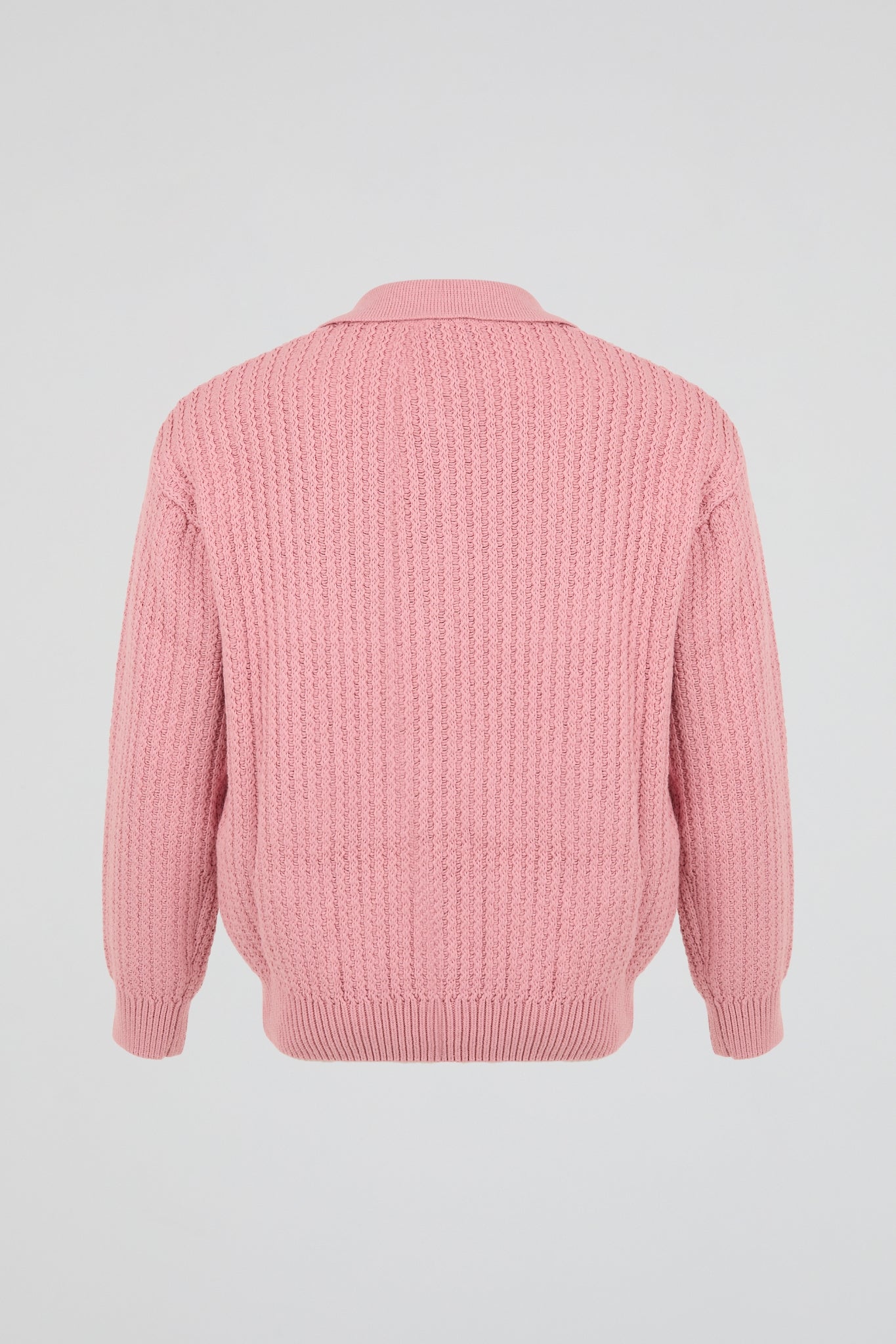 Pink Cable-Knit Sweater