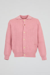 Pink Cable-Knit Sweater