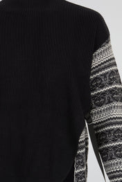 Isle Knit Sweatshirt Black