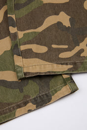 Flared Trousers Green Camo