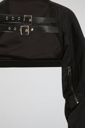 Cropped Bomber Black