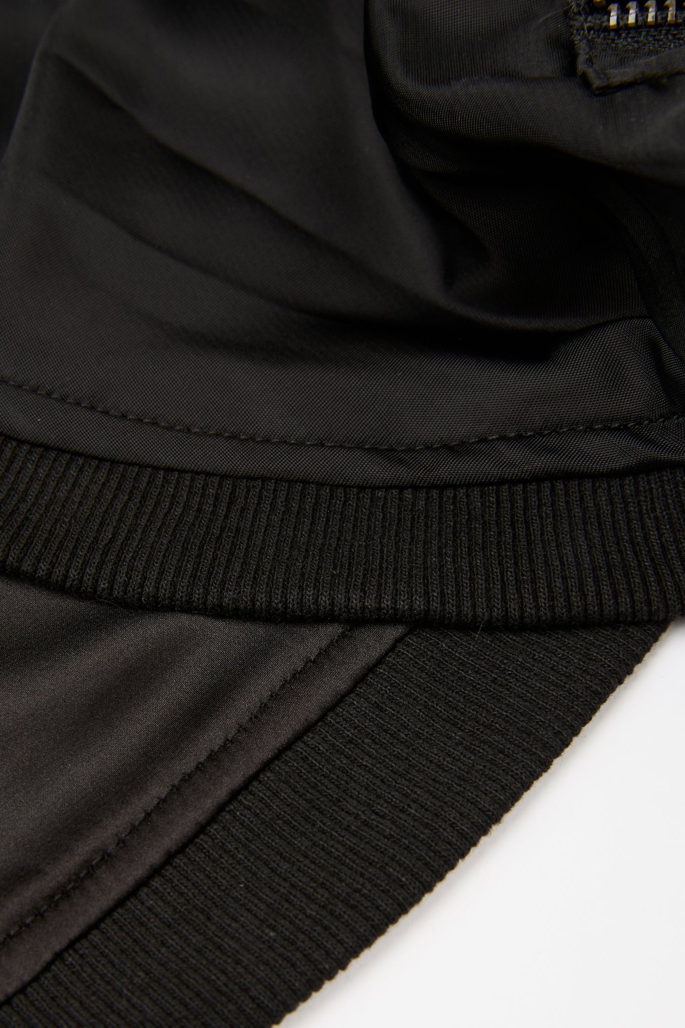 Cropped Bomber Black