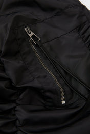 Cropped Bomber Black