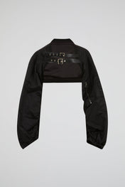 Cropped Bomber Black