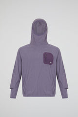 Technical Waffle Hoodie Purple