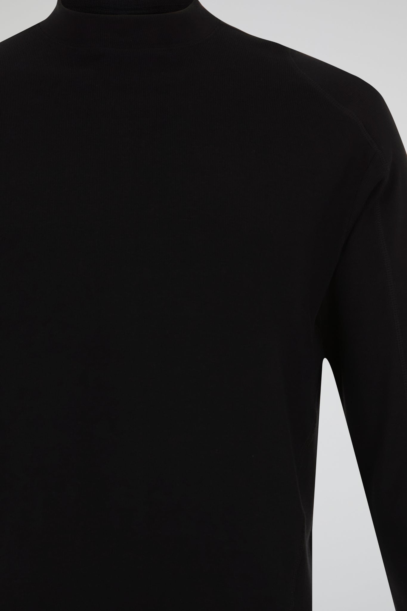 Contrast Stitch Sweatshirt Black