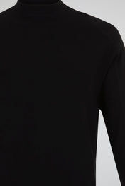 Contrast Stitch Sweatshirt Black
