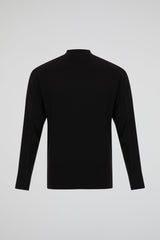 Contrast Stitch Sweatshirt Black